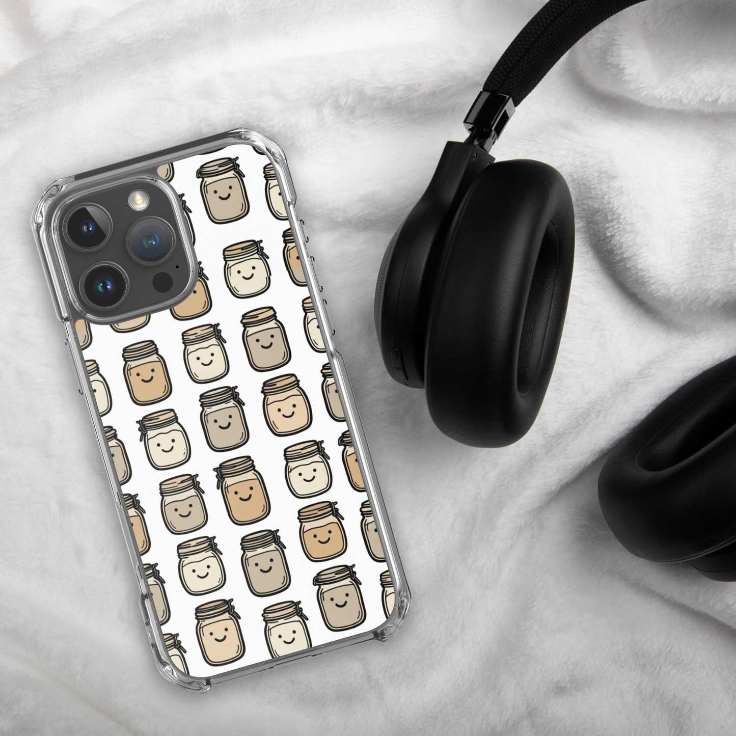 Cute Sourdough Starter Jars Clear Case for iPhone® Bags & Accessories > Phone Cases ZomaModa