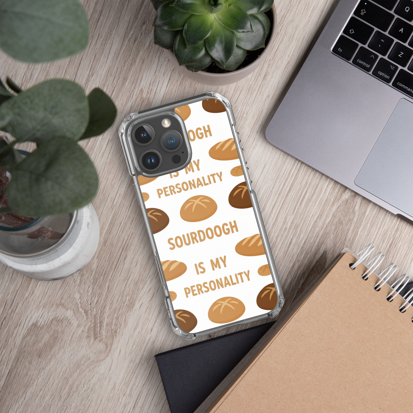 Sourdough Is My Personality Clear Case for iPhone® Bags & Accessories > Phone Cases ZomaModa