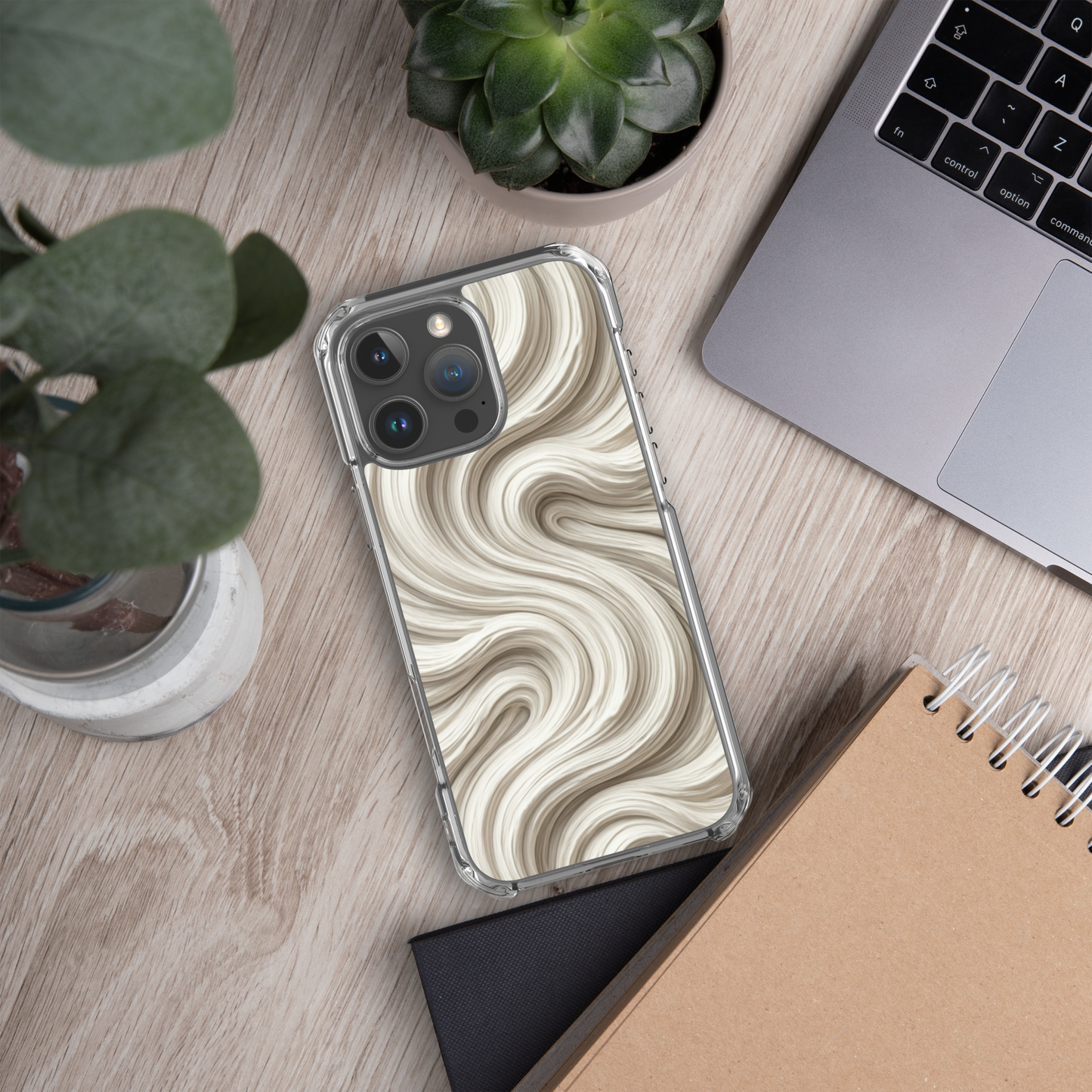 Minimal Flour Swirl Baking Clear Case for iPhone® Bags & Accessories > Phone Cases ZomaModa
