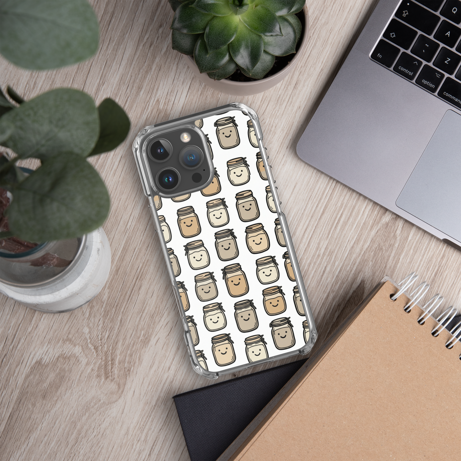 Cute Sourdough Starter Jars Clear Case for iPhone® Bags & Accessories > Phone Cases ZomaModa