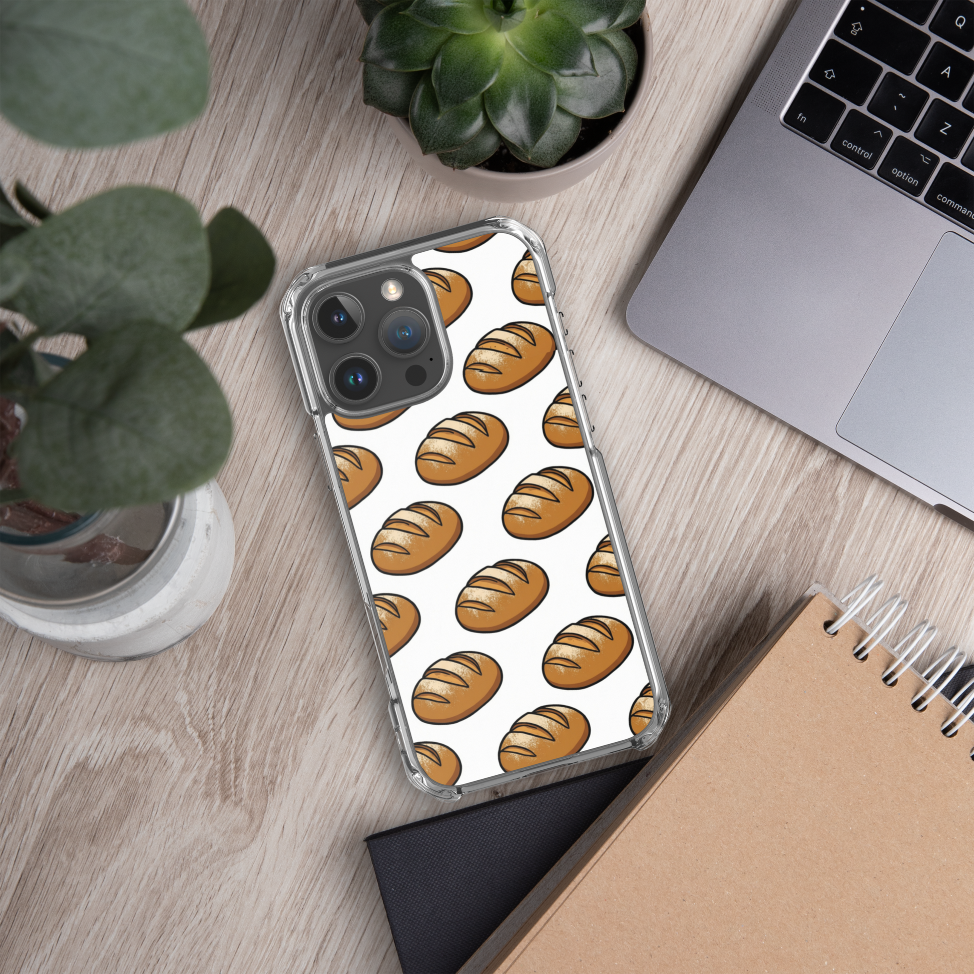 Floating Sourdough Loaves Pattern Clear Case for iPhone® Bags & Accessories > Phone Cases ZomaModa