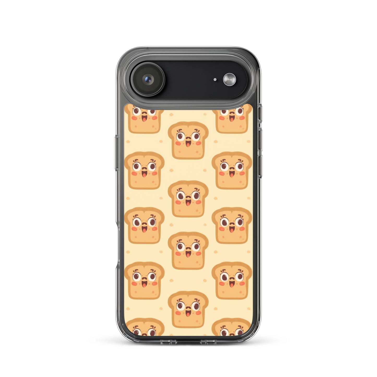 Funny Bread Faces Clear Case for iPhone® iPhone 17 Air Bags & Accessories > Phone Cases ZomaModa