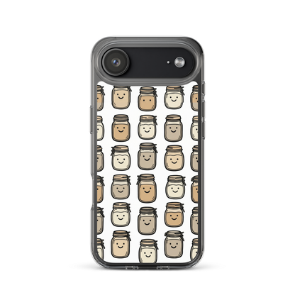 Cute Sourdough Starter Jars Clear Case for iPhone® iPhone 17 Air Bags & Accessories > Phone Cases ZomaModa