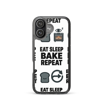 Eat Sleep Bake Repeat Clear Case for iPhone® iPhone 17 Bags & Accessories > Phone Cases ZomaModa