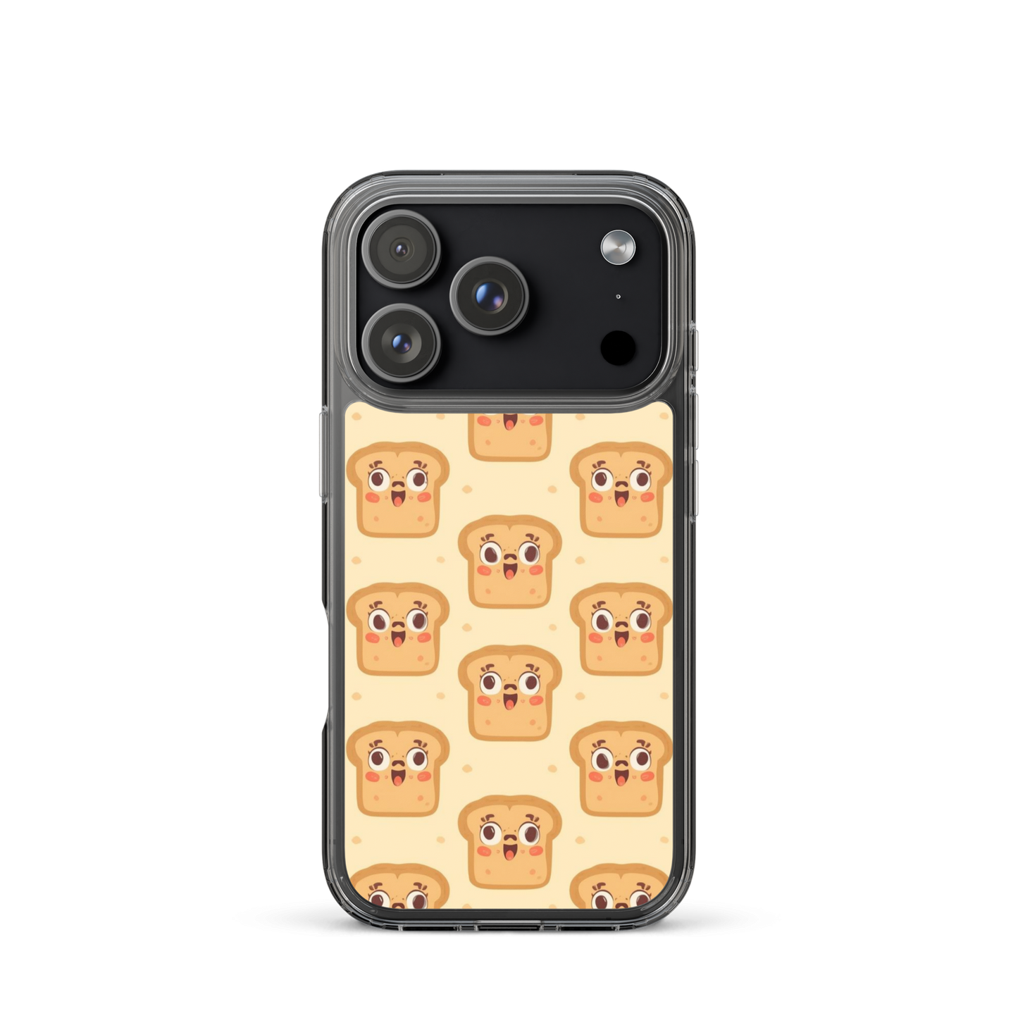 Funny Bread Faces Clear Case for iPhone® iPhone 17 Pro Bags & Accessories > Phone Cases ZomaModa