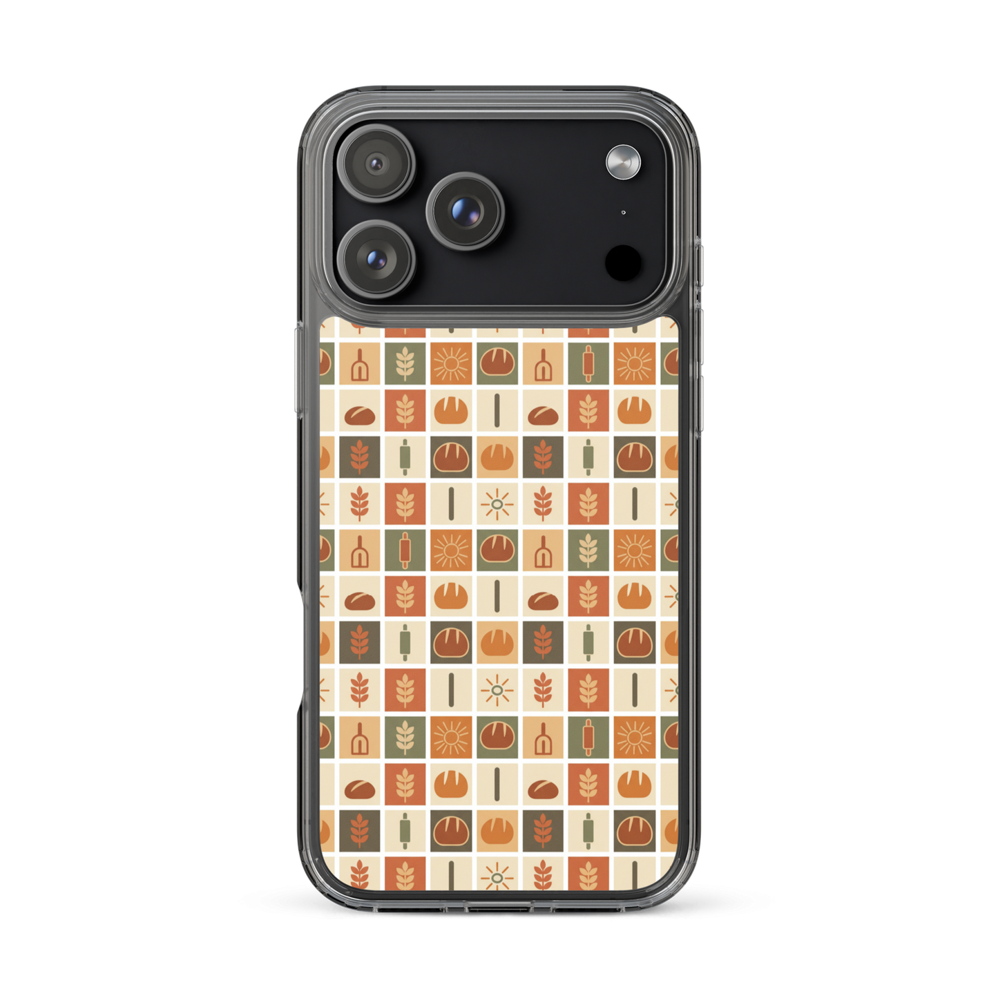 Retro Bread Stamp Clear Case for iPhone® iPhone 17 Pro Max Bags & Accessories > Phone Cases ZomaModa