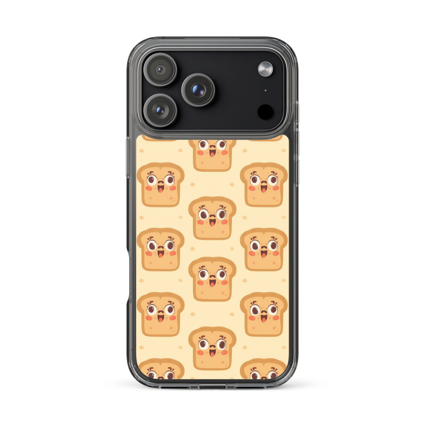 Funny Bread Faces Clear Case for iPhone® iPhone 17 Pro Max Bags & Accessories > Phone Cases ZomaModa
