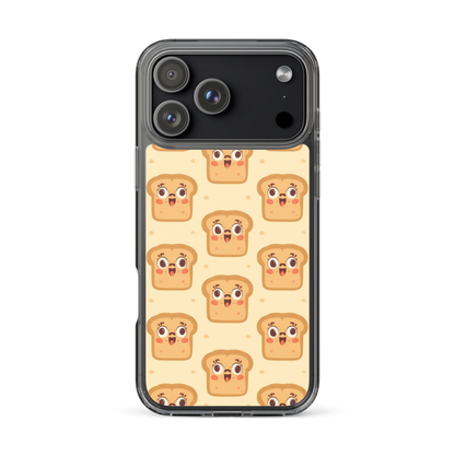 Funny Bread Faces Clear Case for iPhone® iPhone 17 Pro Max Bags & Accessories > Phone Cases ZomaModa