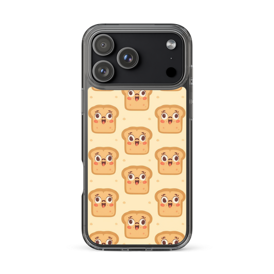Funny Bread Faces Clear Case for iPhone® iPhone 17 Pro Max Bags & Accessories > Phone Cases ZomaModa