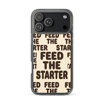 Feed the Starter Repeating Text Clear Case for iPhone®