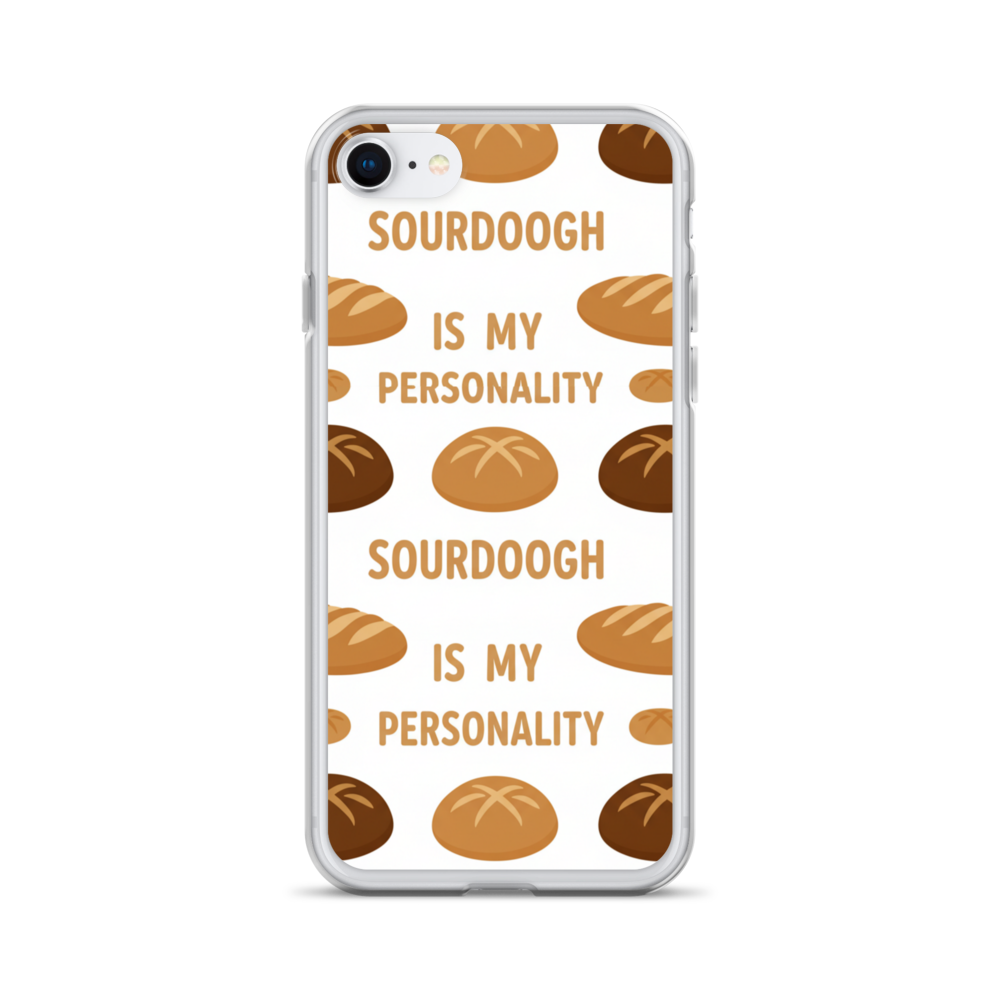 Sourdough Is My Personality Clear Case for iPhone® iPhone 7 8 Bags & Accessories > Phone Cases ZomaModa