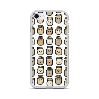 Cute Sourdough Starter Jars Clear Case for iPhone® iPhone 7 8 Bags & Accessories > Phone Cases ZomaModa