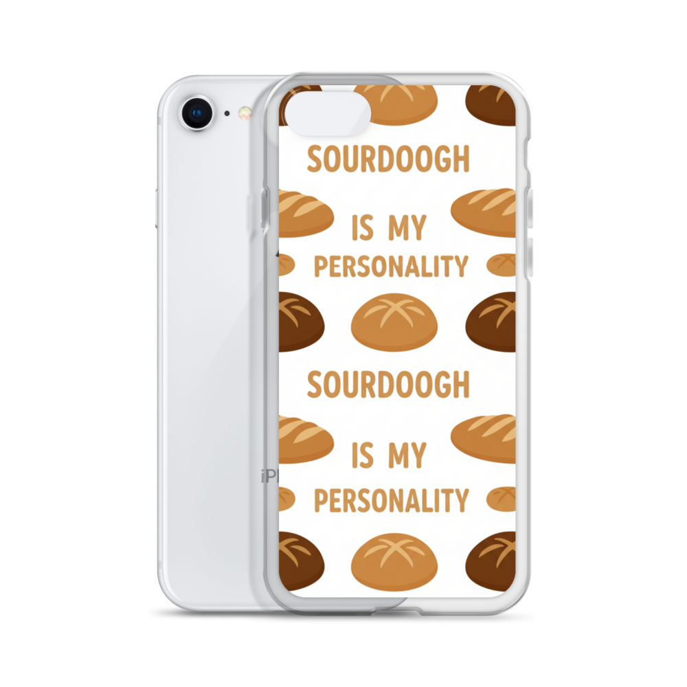 Sourdough Is My Personality Clear Case for iPhone® Bags & Accessories > Phone Cases ZomaModa