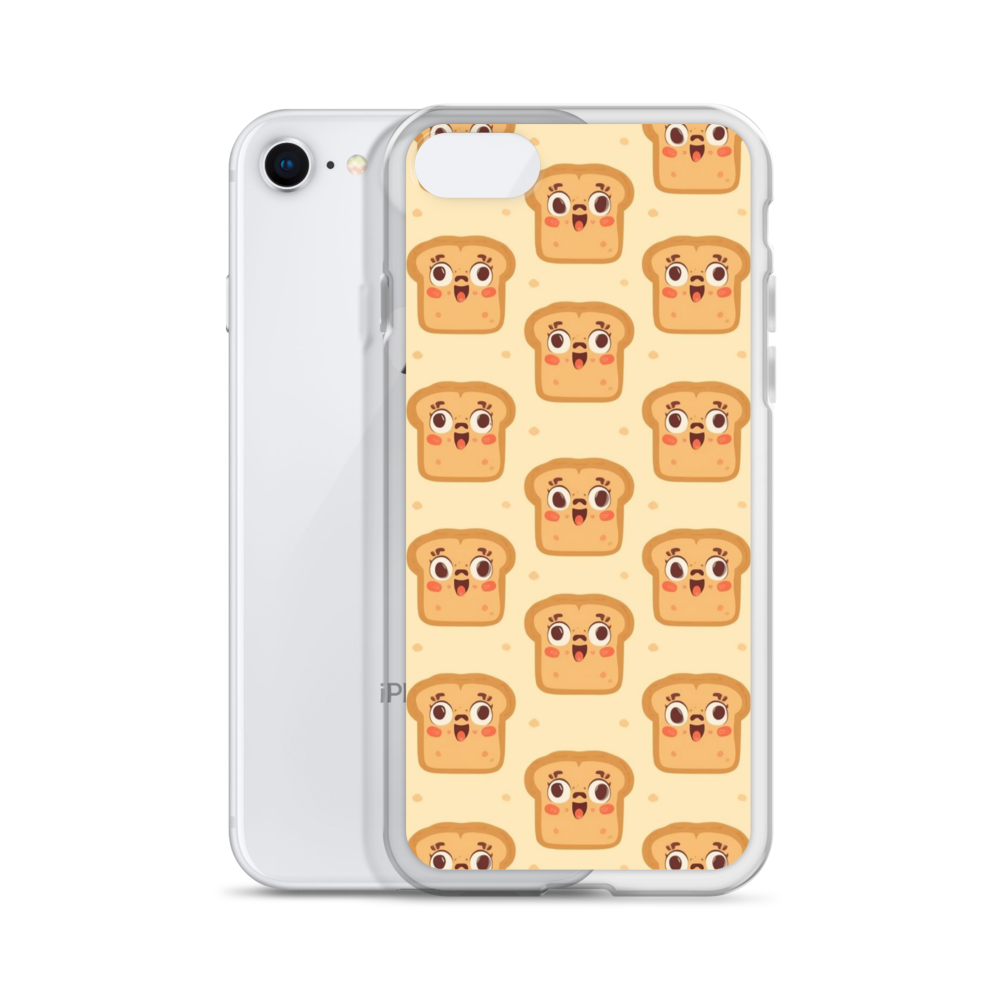 Funny Bread Faces Clear Case for iPhone® Bags & Accessories > Phone Cases ZomaModa
