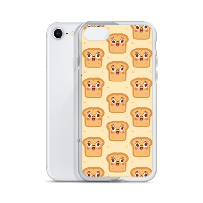 Funny Bread Faces Clear Case for iPhone® Bags & Accessories > Phone Cases ZomaModa