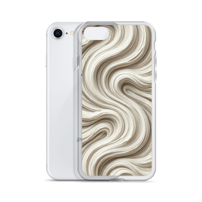 Minimal Flour Swirl Baking Clear Case for iPhone® Bags & Accessories > Phone Cases ZomaModa
