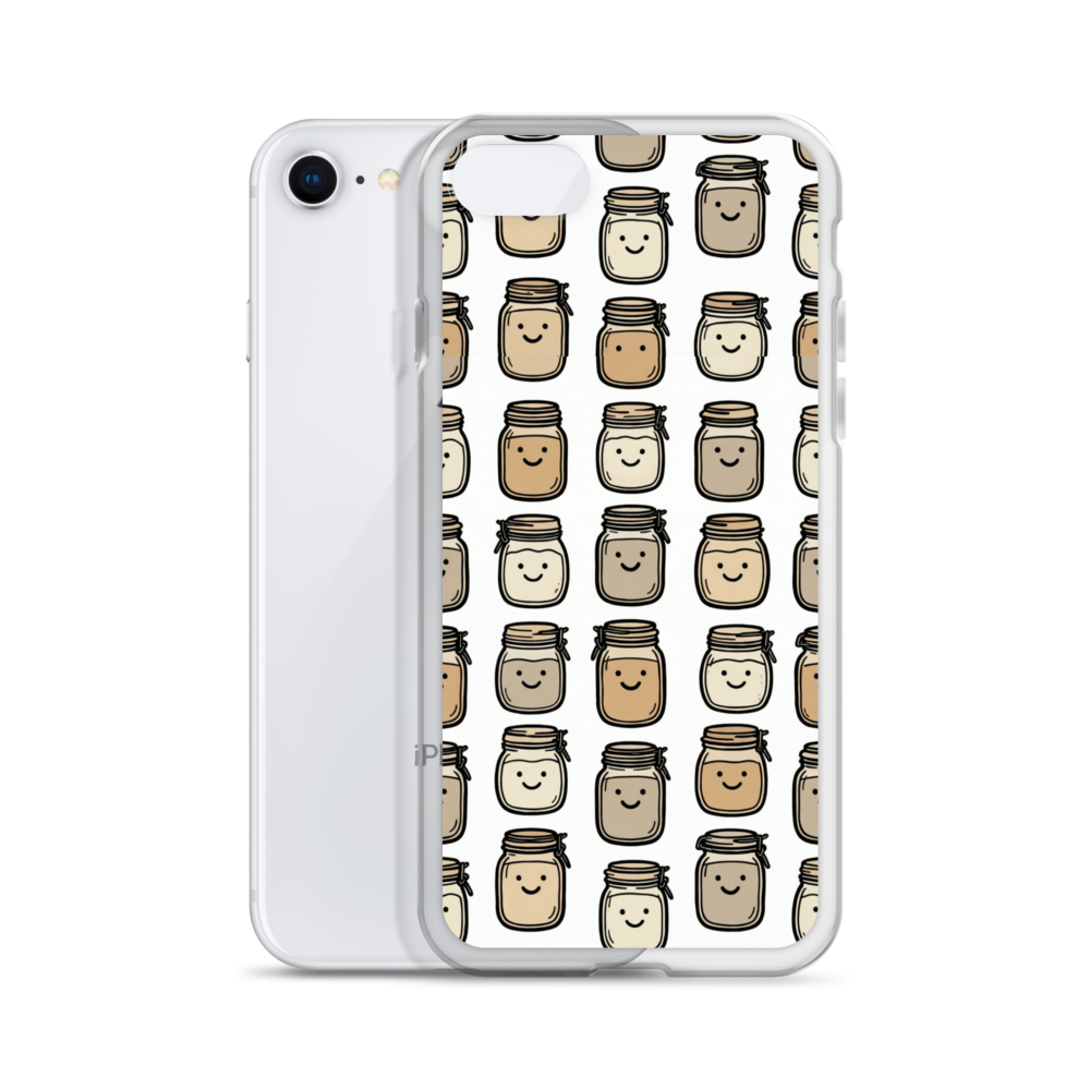 Cute Sourdough Starter Jars Clear Case for iPhone® Bags & Accessories > Phone Cases ZomaModa