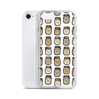 Cute Sourdough Starter Jars Clear Case for iPhone® Bags & Accessories > Phone Cases ZomaModa