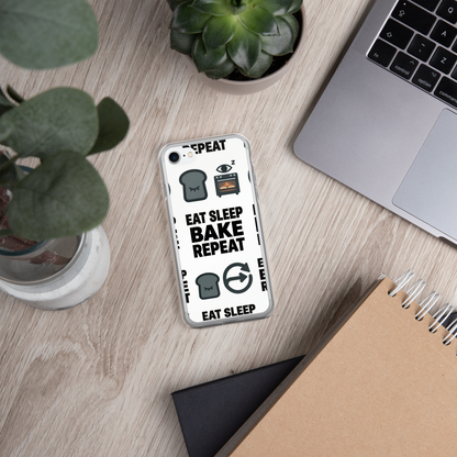 Eat Sleep Bake Repeat Clear Case for iPhone® Bags & Accessories > Phone Cases ZomaModa