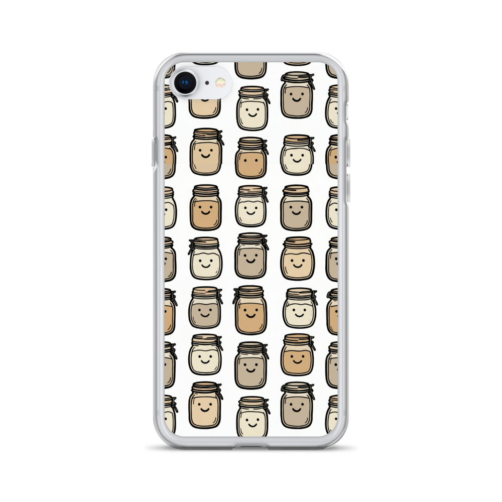 Cute Sourdough Starter Jars Clear Case for iPhone® iPhone SE Bags & Accessories > Phone Cases ZomaModa