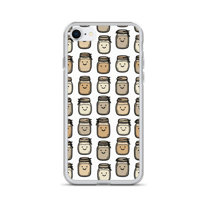 Cute Sourdough Starter Jars Clear Case for iPhone® iPhone SE Bags & Accessories > Phone Cases ZomaModa