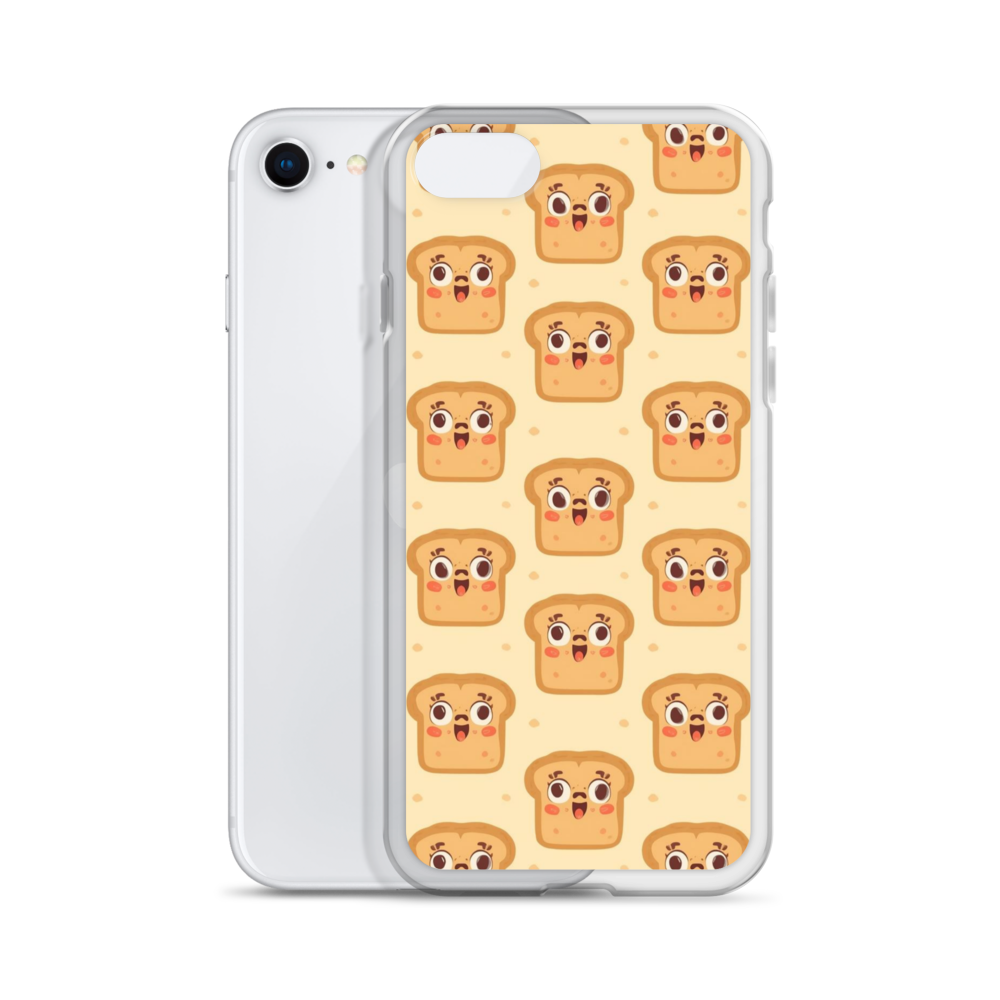 Funny Bread Faces Clear Case for iPhone® Bags & Accessories > Phone Cases ZomaModa