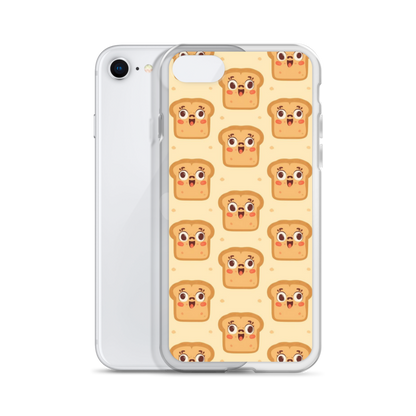 Funny Bread Faces Clear Case for iPhone® Bags & Accessories > Phone Cases ZomaModa