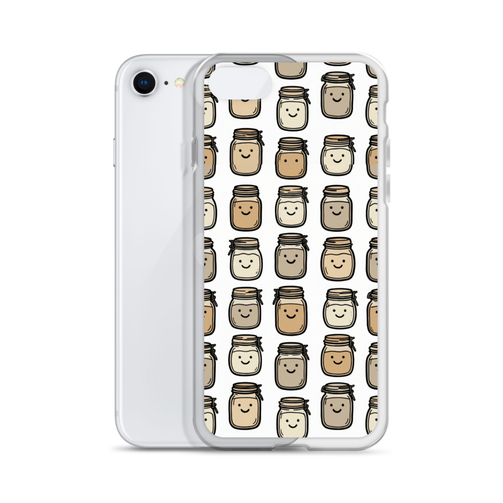 Cute Sourdough Starter Jars Clear Case for iPhone® Bags & Accessories > Phone Cases ZomaModa