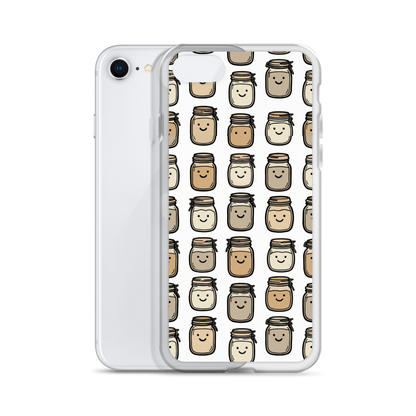 Cute Sourdough Starter Jars Clear Case for iPhone® Bags & Accessories > Phone Cases ZomaModa
