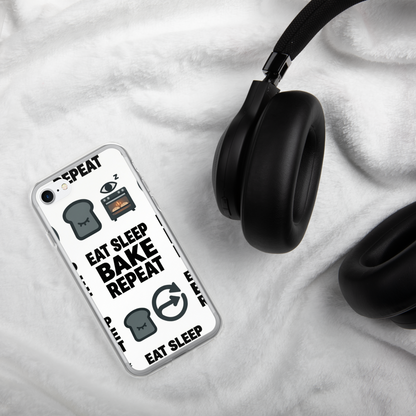 Eat Sleep Bake Repeat Clear Case for iPhone® Bags & Accessories > Phone Cases ZomaModa