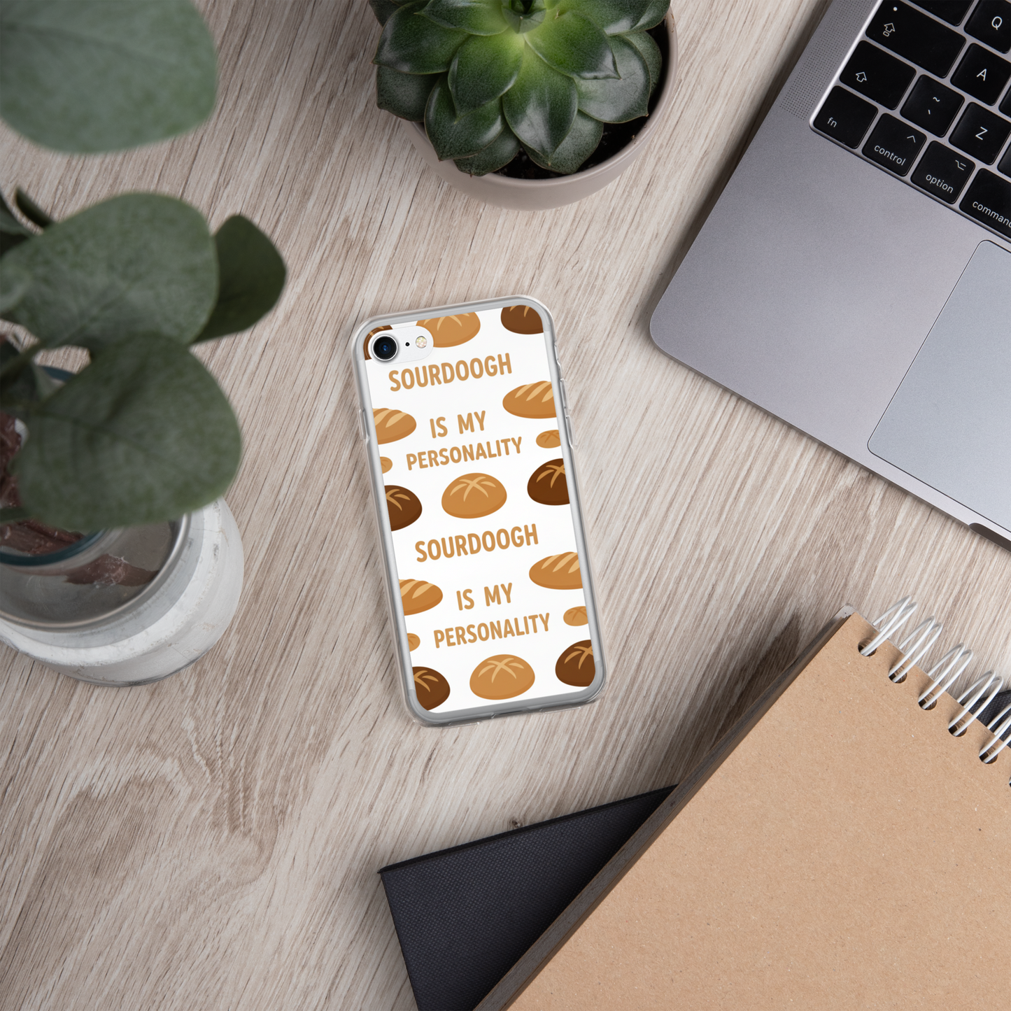 Sourdough Is My Personality Clear Case for iPhone® Bags & Accessories > Phone Cases ZomaModa