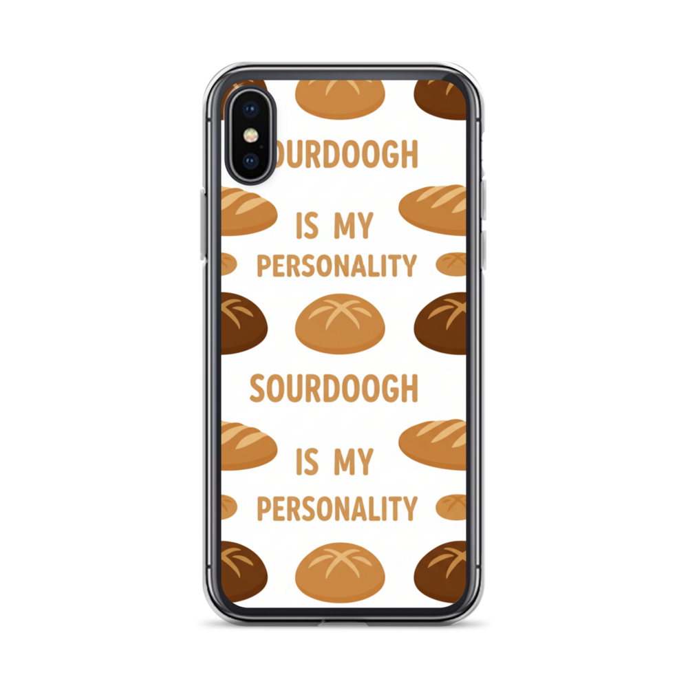Sourdough Is My Personality Clear Case for iPhone® iPhone X XS Bags & Accessories > Phone Cases ZomaModa