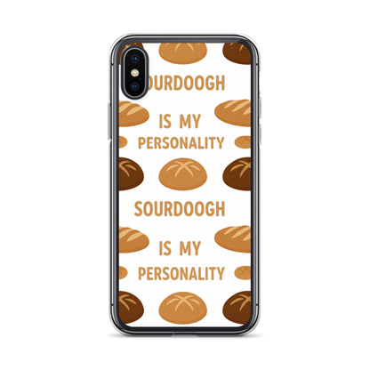 Sourdough Is My Personality Clear Case for iPhone® iPhone X XS Bags & Accessories > Phone Cases ZomaModa