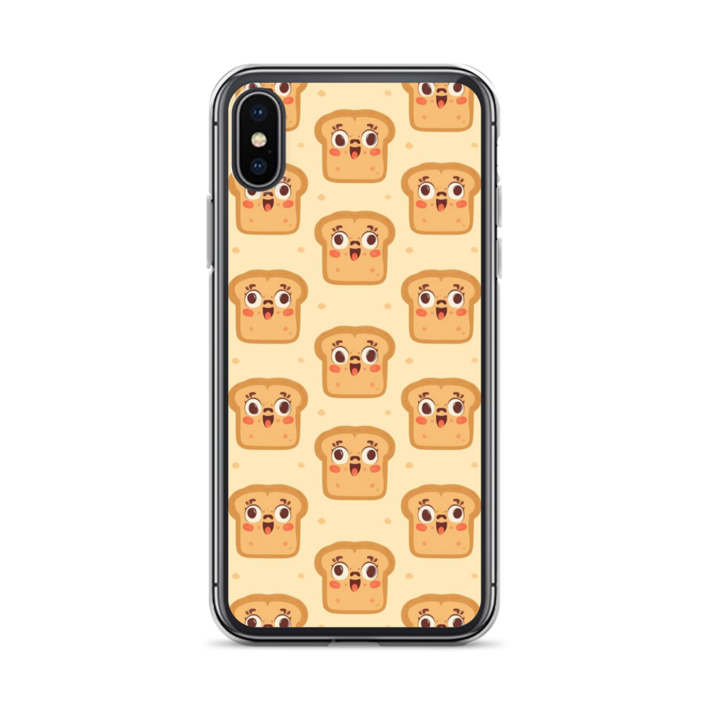 Funny Bread Faces Clear Case for iPhone® iPhone X XS Bags & Accessories > Phone Cases ZomaModa