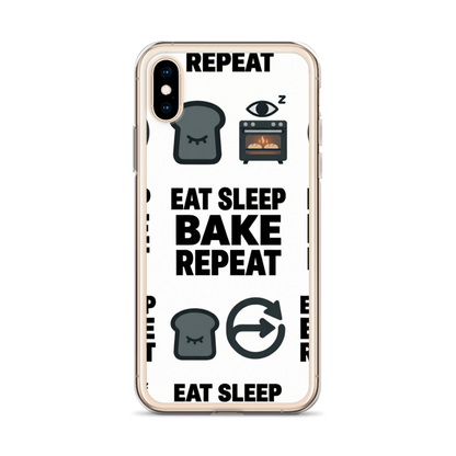 Eat Sleep Bake Repeat Clear Case for iPhone® Bags & Accessories > Phone Cases ZomaModa