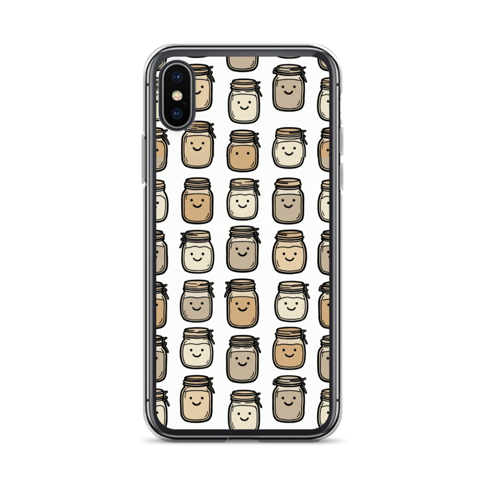 Cute Sourdough Starter Jars Clear Case for iPhone® iPhone X XS Bags & Accessories > Phone Cases ZomaModa