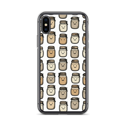Cute Sourdough Starter Jars Clear Case for iPhone® iPhone X XS Bags & Accessories > Phone Cases ZomaModa