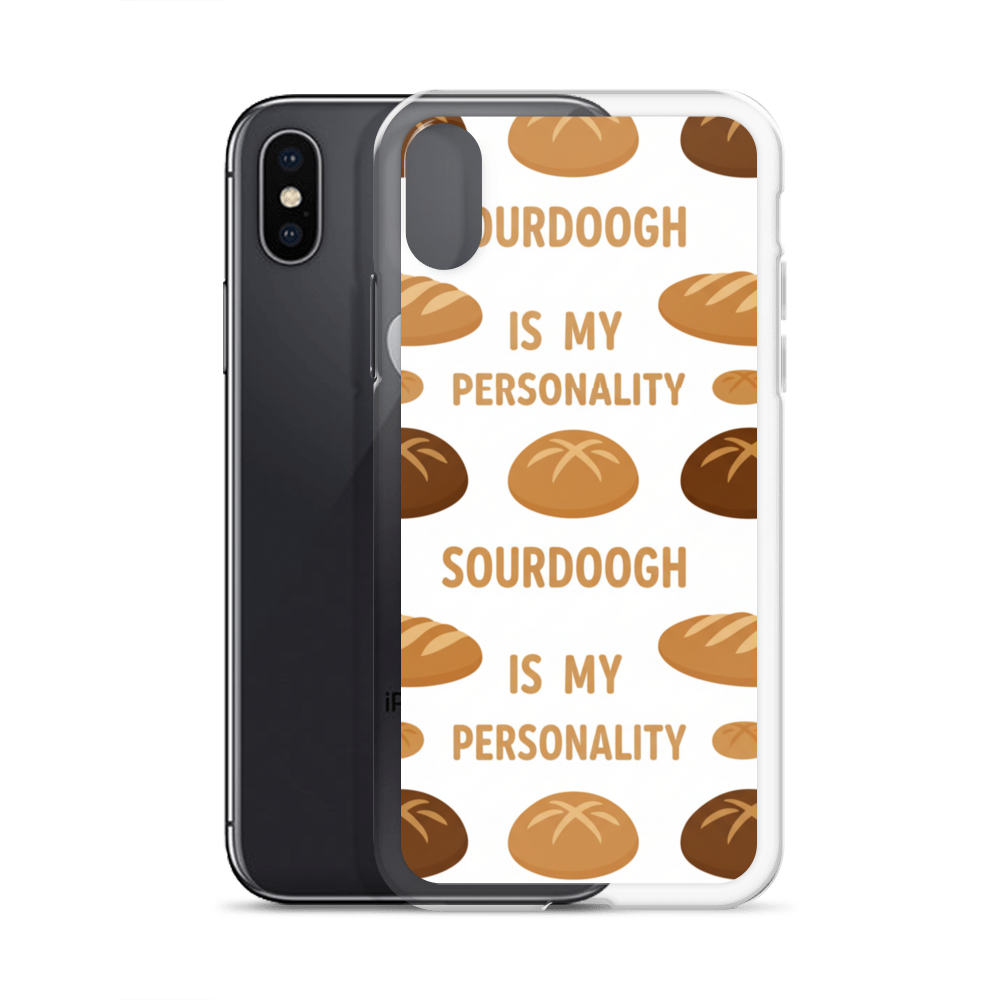 Sourdough Is My Personality Clear Case for iPhone® Bags & Accessories > Phone Cases ZomaModa