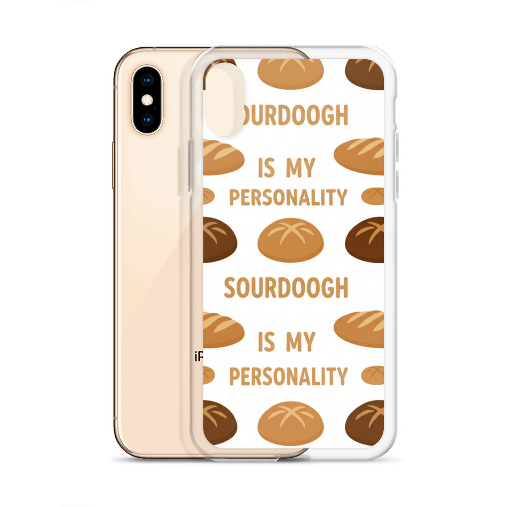 Sourdough Is My Personality Clear Case for iPhone® Bags & Accessories > Phone Cases ZomaModa
