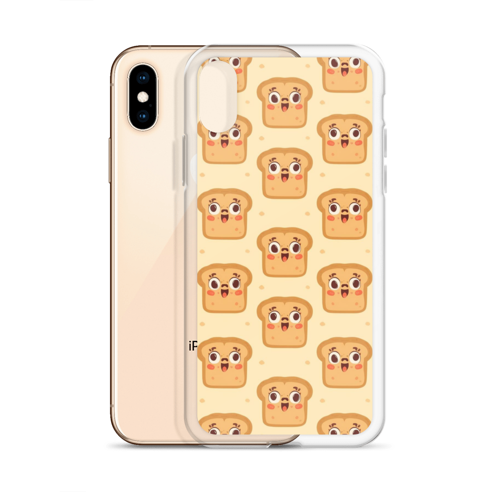 Funny Bread Faces Clear Case for iPhone® Bags & Accessories > Phone Cases ZomaModa