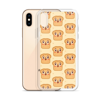 Funny Bread Faces Clear Case for iPhone® Bags & Accessories > Phone Cases ZomaModa