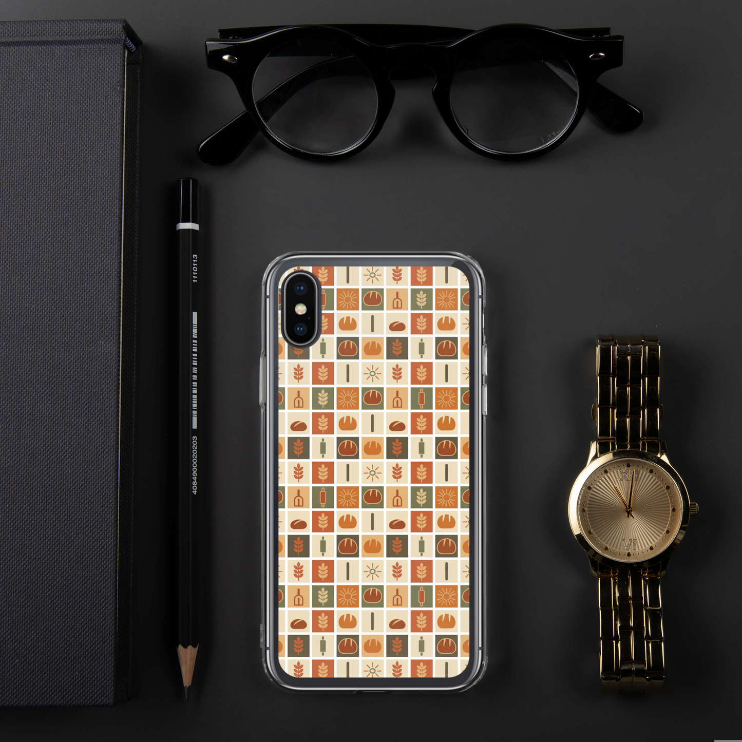 Retro Bread Stamp Clear Case for iPhone® Bags & Accessories > Phone Cases ZomaModa