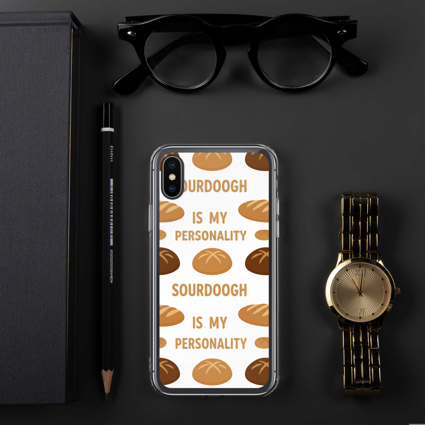 Sourdough Is My Personality Clear Case for iPhone® Bags & Accessories > Phone Cases ZomaModa
