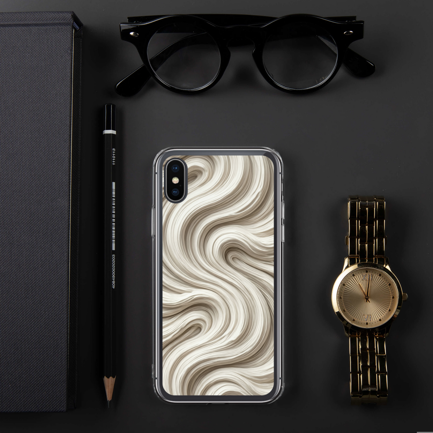 Minimal Flour Swirl Baking Clear Case for iPhone® Bags & Accessories > Phone Cases ZomaModa
