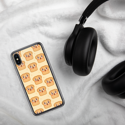 Funny Bread Faces Clear Case for iPhone® Bags & Accessories > Phone Cases ZomaModa