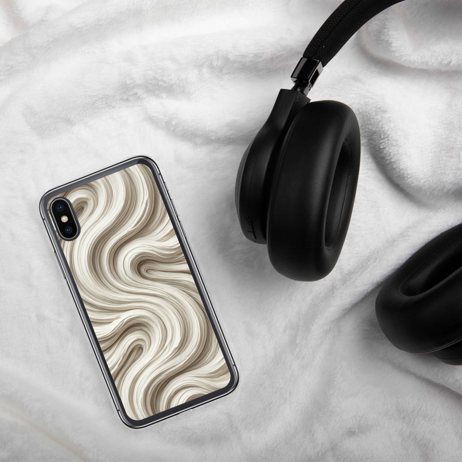 Minimal Flour Swirl Baking Clear Case for iPhone® Bags & Accessories > Phone Cases ZomaModa
