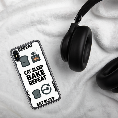 Eat Sleep Bake Repeat Clear Case for iPhone® Bags & Accessories > Phone Cases ZomaModa