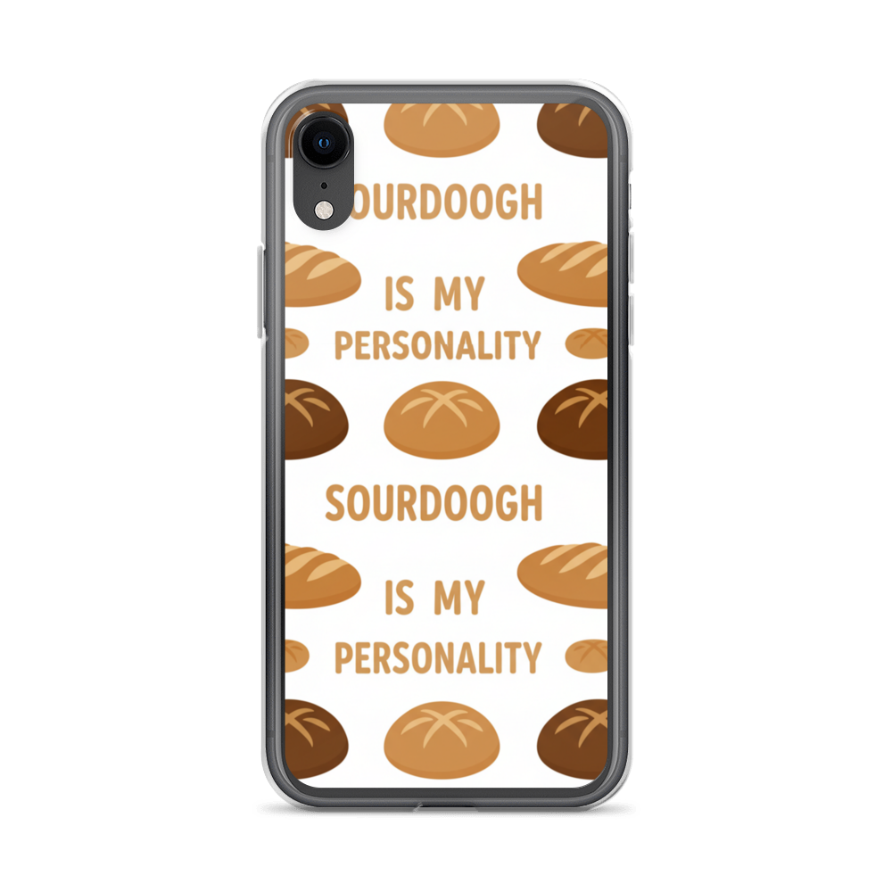 Sourdough Is My Personality Clear Case for iPhone® iPhone XR Bags & Accessories > Phone Cases ZomaModa