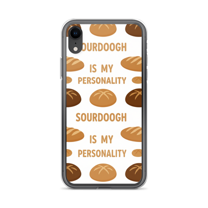Sourdough Is My Personality Clear Case for iPhone® iPhone XR Bags & Accessories > Phone Cases ZomaModa