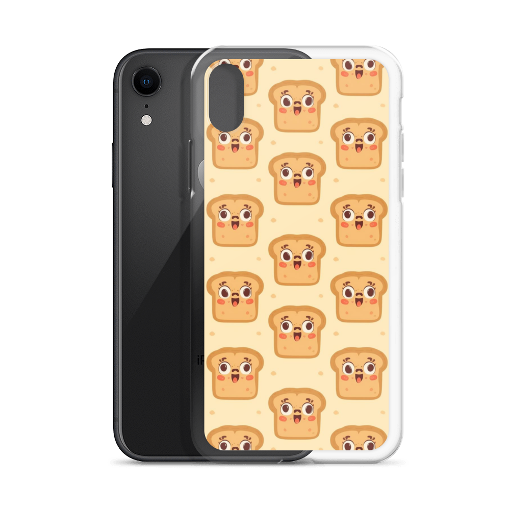 Funny Bread Faces Clear Case for iPhone® Bags & Accessories > Phone Cases ZomaModa